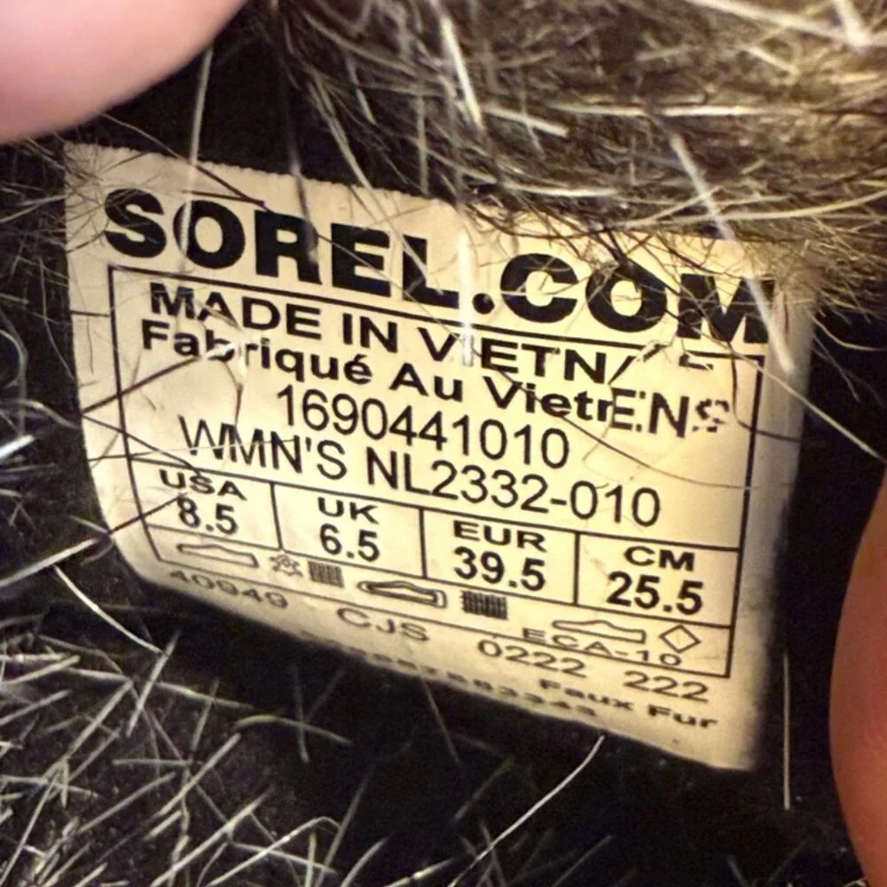 NEW Sorel Joan of Arctic Waterproof Winter Boots in Black - Women's Size 8.5 - Picture 5 of 5